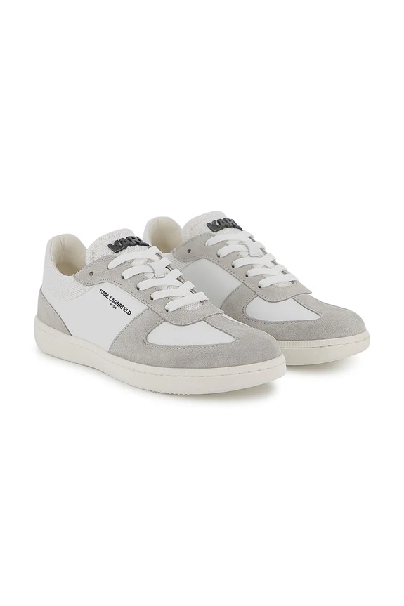 Karl Lagerfeld sneakers pentru copii piele întoarsă alb Z31181.36.39