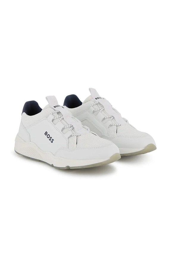 BOSS sneakersy dziecięce syntetyczny biały J52805.36.41