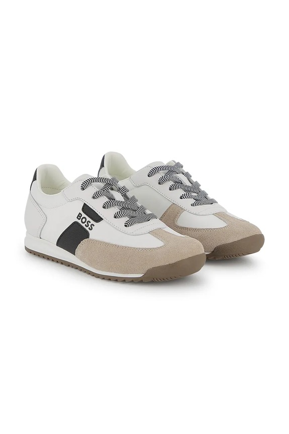 BOSS sneakersy dziecięce tekstylny biały J52817.31.35