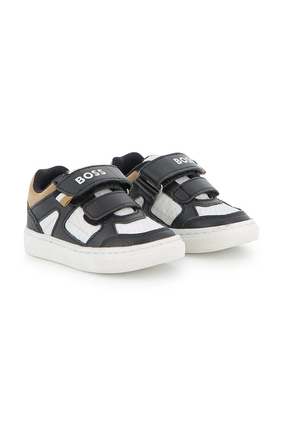 Παιδικά sneakers BOSS υφασμάτινο μαύρο J52827.28.30