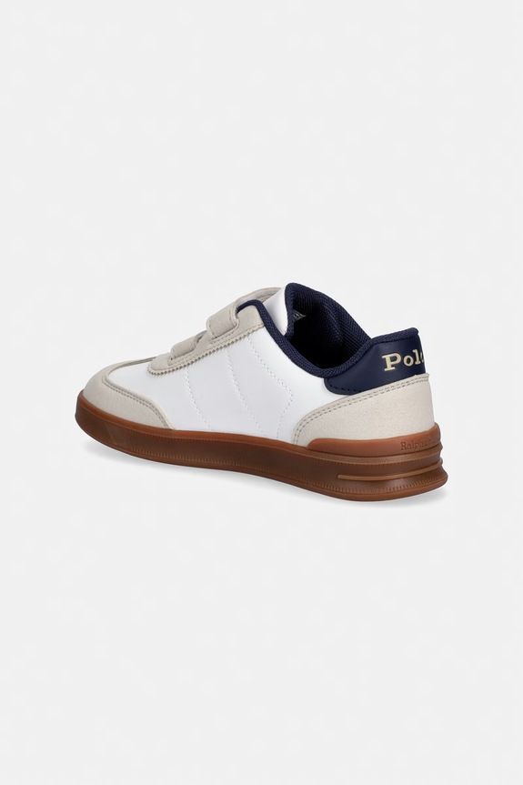 Chłopiec Polo Ralph Lauren HOLLIS EZ sneakersy dziecięce RL04997103 biały