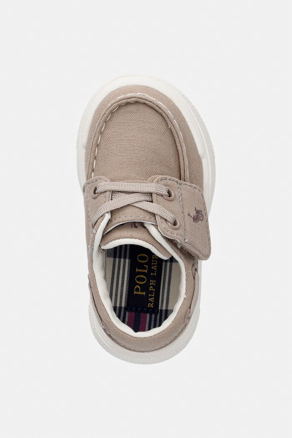 Polo Ralph Lauren mokasyny dziecięce BRIAR BOAT EZ beżowy RL04223256