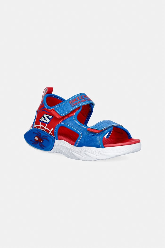 Skechers sandále s otvorenou pätou detské CREATURE-SPLASH-BUGTACULAR červená 402121L