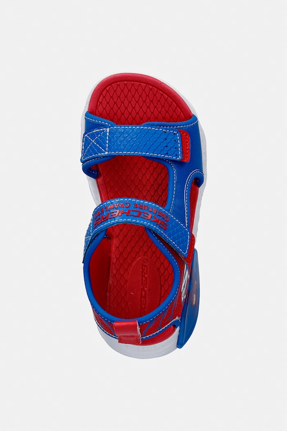 Skechers sandále s otvorenou pätou detské CREATURE-SPLASH-BUGTACULAR červená 402121L