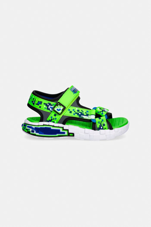 Skechers sandały dziecięce MEGA-SPLASH 4K 402161L zielony SS26