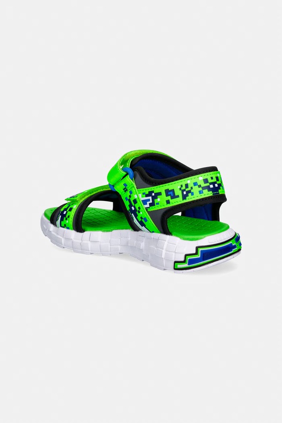 Chłopiec Skechers sandały dziecięce MEGA-SPLASH 4K 402161L zielony