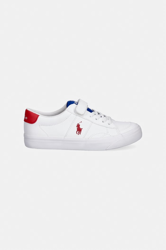 polo Ralph Lauren sneakers pentru copii RL04836103 alb SS26