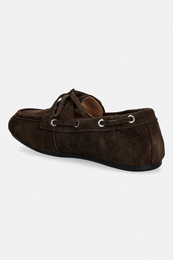 Încălțăminte Bianco mocasini din piele întoarsă BIAMARLENE 11252312 maro
