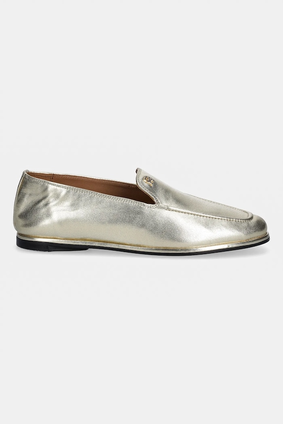 Kožené mokasíny Tommy Hilfiger HILFIGER GOLD LOAFER FW0FW08958 zlatá SS26