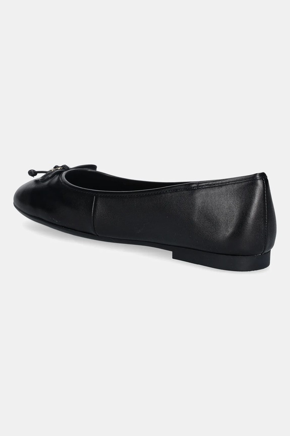 Boty Kožené baleríny Tommy Hilfiger HILFIGER SMOOTH LTHR BALLET FW0FW09006 černá