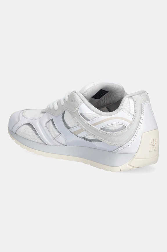 Obuv Tenisky Tommy Hilfiger TH MODERN RUNNER MIX MAT FW0FW09098 biela