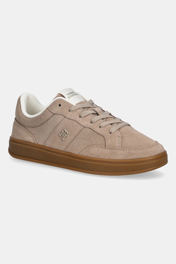Σουέτ sneakers Tommy Hilfiger TH HERITAGE COURT SNEAKER SUEDE άλλο μπεζ FW0FW09266