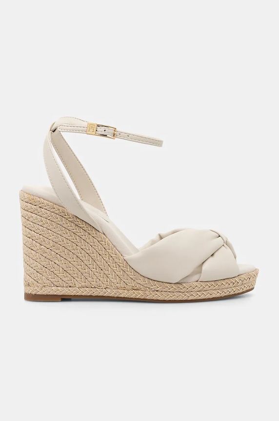 Tommy Hilfiger sandale TH BOW HIGH CORK WEDG FW0FW09011 bej SS26