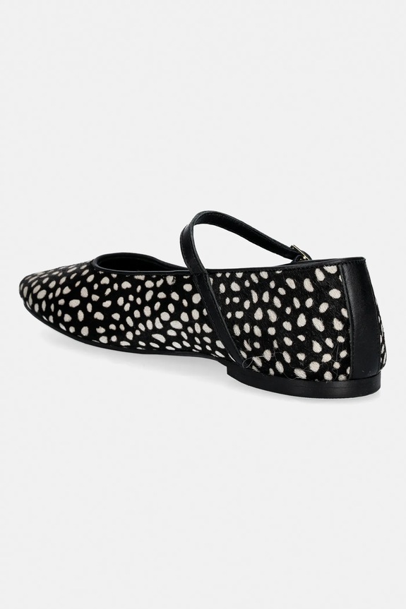 Obuv Kožené balerínky Tommy Hilfiger TH BUCKLE CALF HAIR BALLERINAS FW0FW09167 čierna