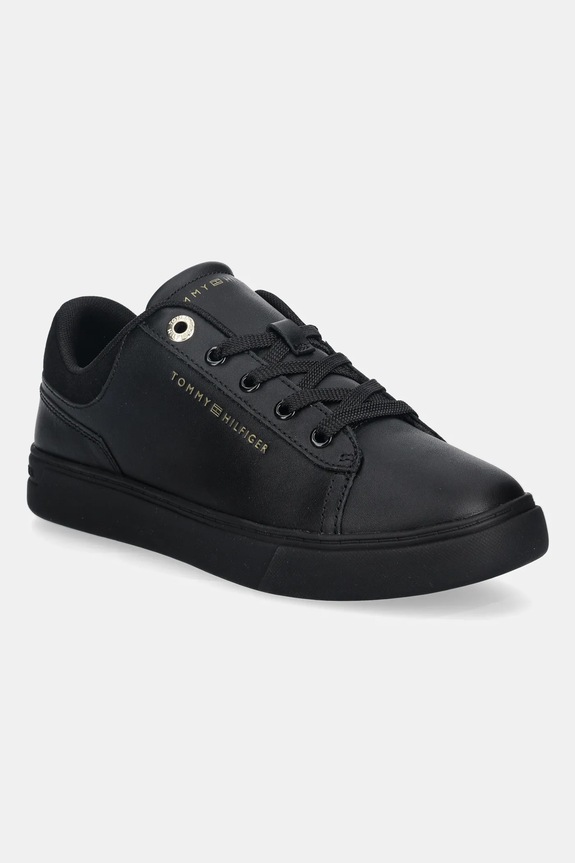 Kožne tenisice Tommy Hilfiger CASUAL CUPSOLE SNEAKER ostalo crna FW0FW09020