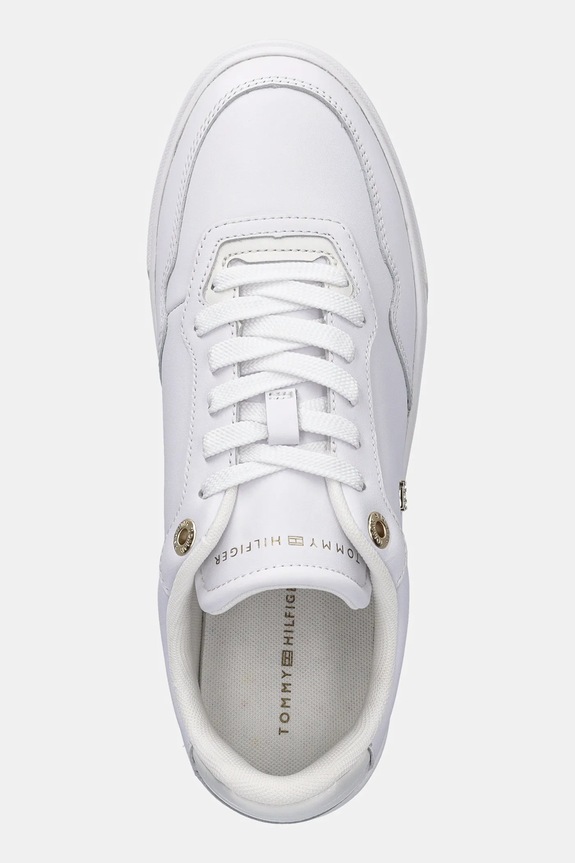 Kožne tenisice Tommy Hilfiger CASUAL CUPSOLE SNEAKER bijela FW0FW09022