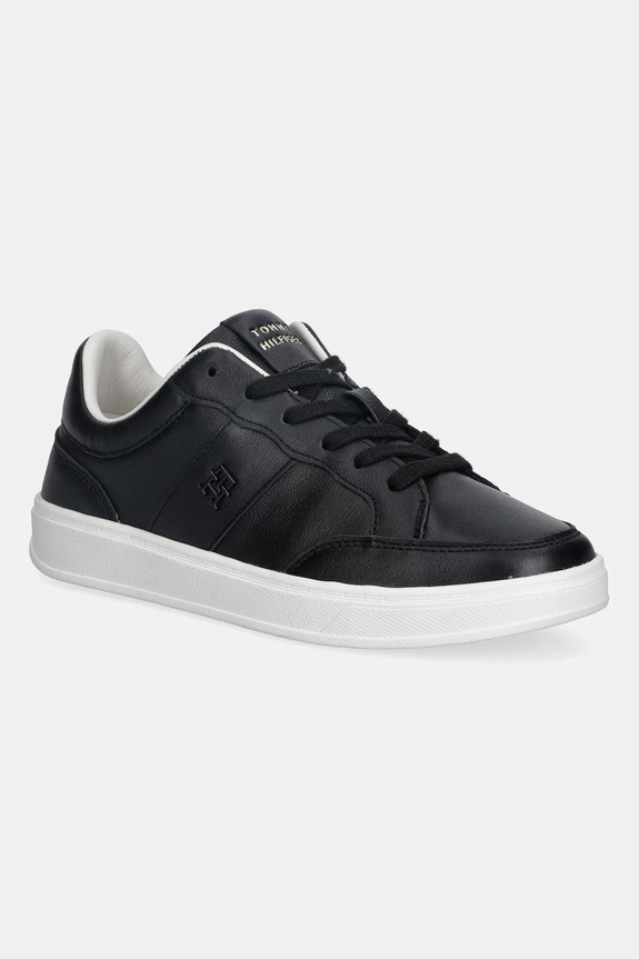 Δερμάτινα sneakers Tommy Hilfiger TH HERITAGE COURT SNEAKER LTR άλλο μαύρο FW0FW09028