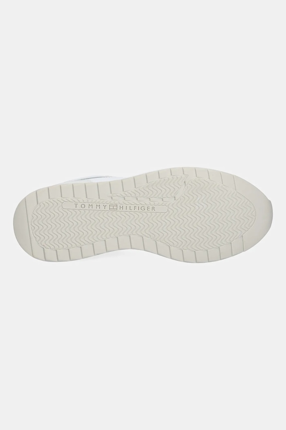 Кожени маратонки Tommy Hilfiger MONOGRAM MIX MATERIAL RUNNER FW0FW09267 бял