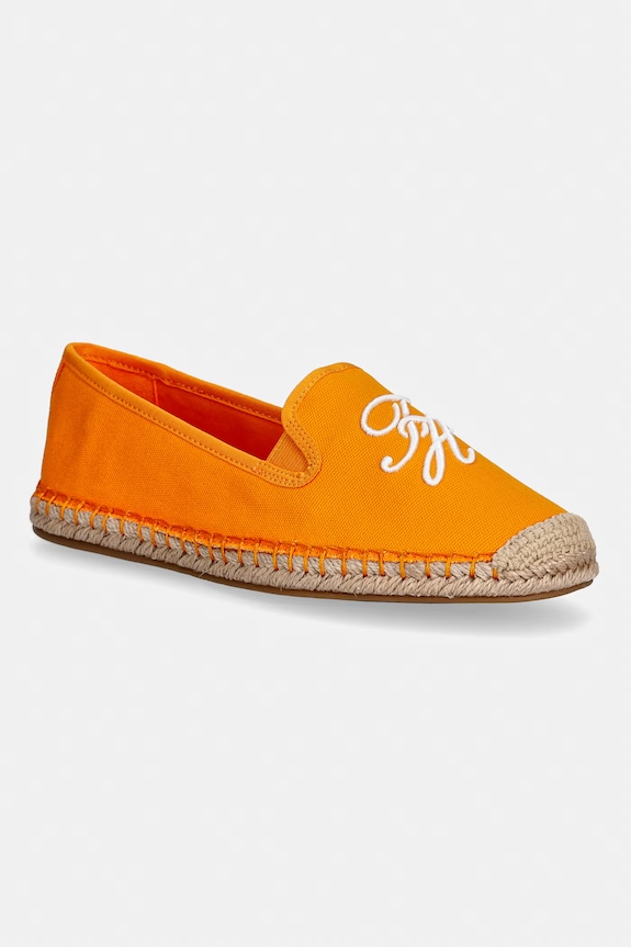Tommy Hilfiger espadrile pentru femei TH SCRIPT SUMMER ESPADRILLE portocaliu FW0FW09240