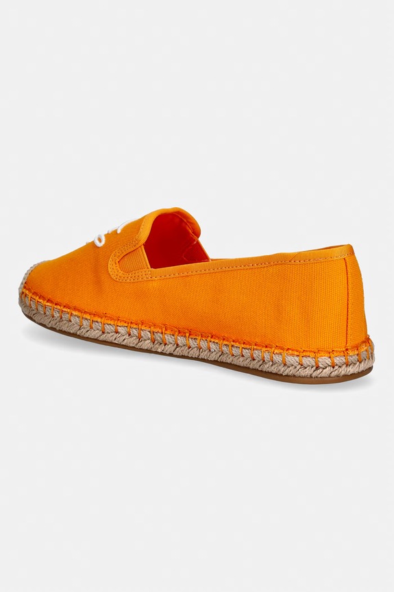 Încălțăminte Tommy Hilfiger espadrile pentru femei TH SCRIPT SUMMER ESPADRILLE FW0FW09240 portocaliu