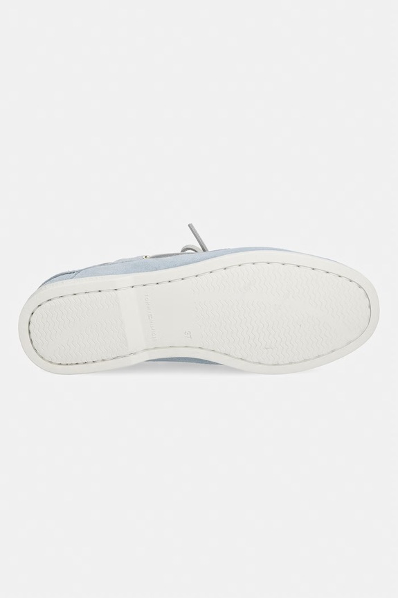 Tommy Hilfiger mokaszin női velúr HILFIGER SUEDE BOAT SHOE FW0FW09338 kék