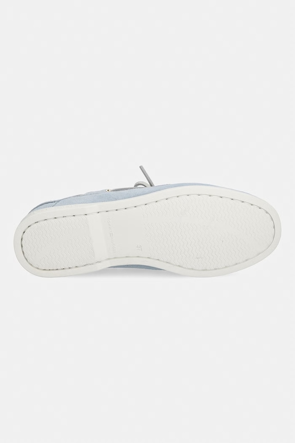 Tommy Hilfiger mokaszin női velúr HILFIGER SUEDE BOAT SHOE FW0FW09338 kék
