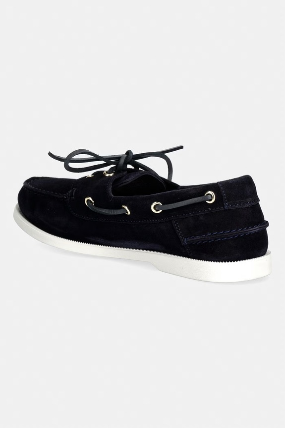Cipők Tommy Hilfiger mokaszin női velúr HILFIGER SUEDE BOAT SHOE FW0FW09338 sötétkék