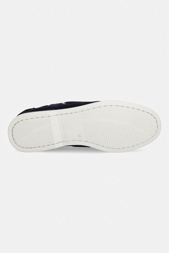 Tommy Hilfiger mokaszin női velúr HILFIGER SUEDE BOAT SHOE FW0FW09338 sötétkék