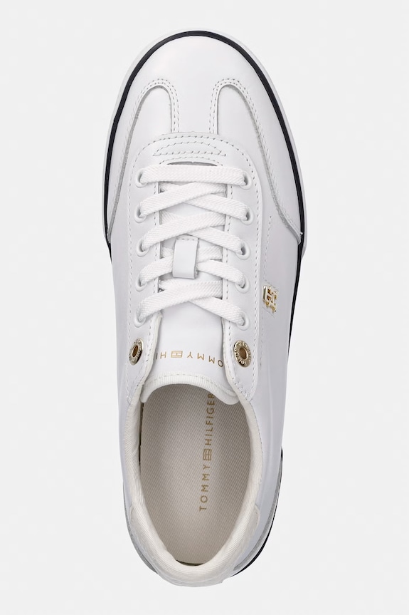 Tommy Hilfiger TH CHIC LOW PROFILE VULC tenisky dámske kožené biela FW0FW09104