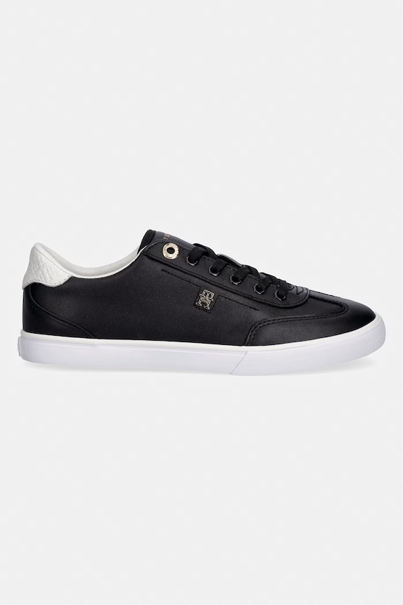 Tommy Hilfiger TH CHIC LOW PROFILE VULC tenisky dámske kožené FW0FW09104 čierna SS26