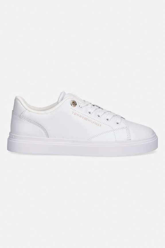 Tommy Hilfiger TH FEMININE CUPSOLE LEATHER tenisky dámske FW0FW09105 biela SS26