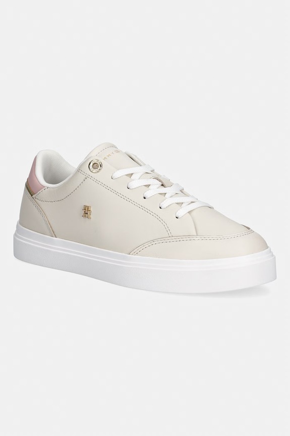 Tommy Hilfiger TH CHIC CUPSOLE sneakersy damskie beżowy FW0FW09106