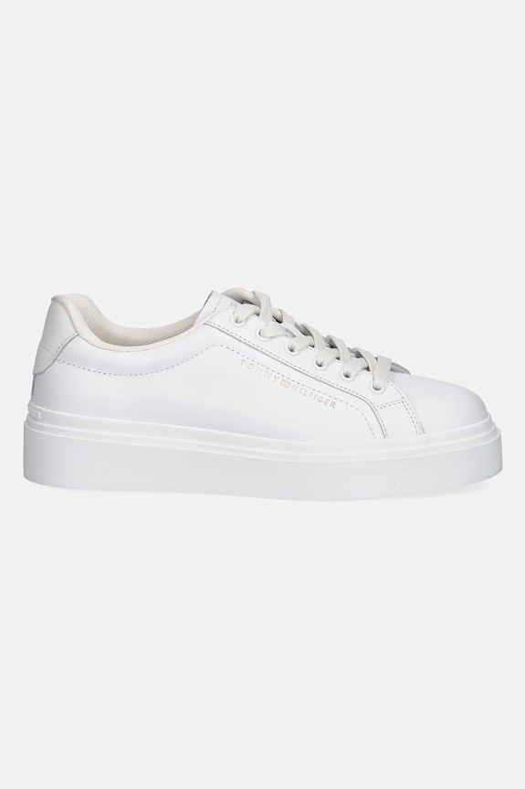 Tommy Hilfiger TH CHIC CUPSOLE PLATFORM tenisky dámske kožené FW0FW09107 biela SS26
