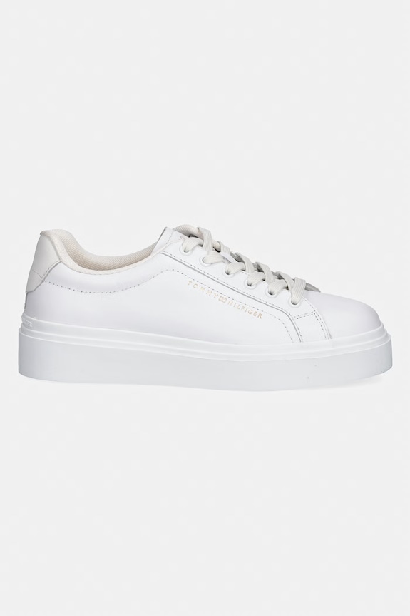 Tommy Hilfiger TH CHIC CUPSOLE PLATFORM tenisky dámske kožené FW0FW09107 biela SS26
