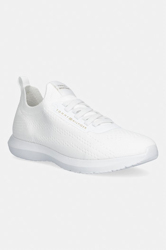 Tommy Hilfiger TH KNIT EXTRALIGHT RUNNER tenisky dámske biela FW0FW09112
