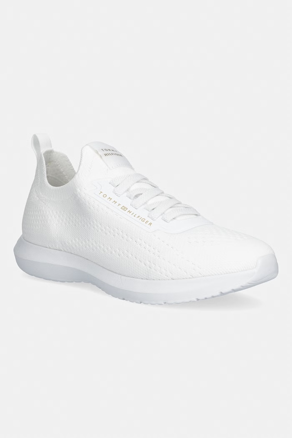 Tommy Hilfiger TH KNIT EXTRALIGHT RUNNER tenisky dámske biela FW0FW09112