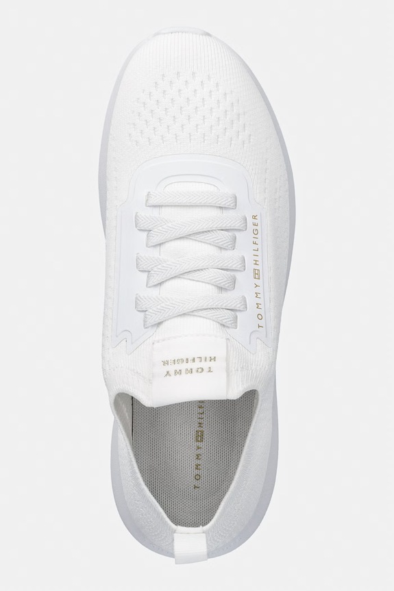 Tommy Hilfiger TH KNIT EXTRALIGHT RUNNER tenisky dámske biela FW0FW09112