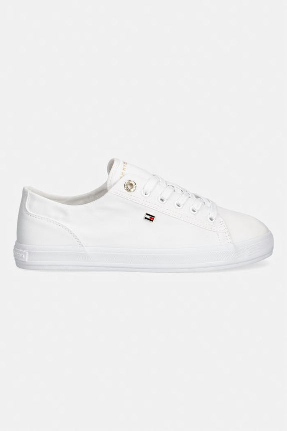 Tommy Hilfiger TH FOXING SNEAKER CANVAS tenisky dámské FW0FW09170 bílá SS26