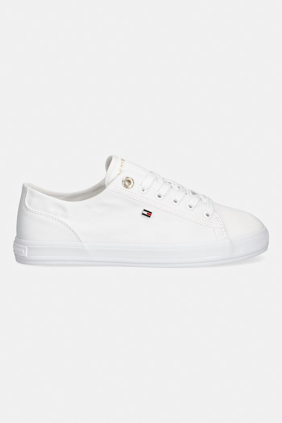 Tommy Hilfiger TH FOXING SNEAKER CANVAS tenisky dámské FW0FW09170 bílá SS26