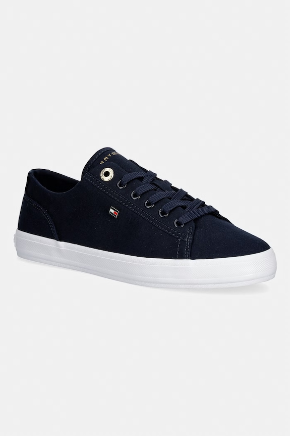 Tommy Hilfiger TH FOXING SNEAKER CANVAS ženske superge mornarsko modra FW0FW09170