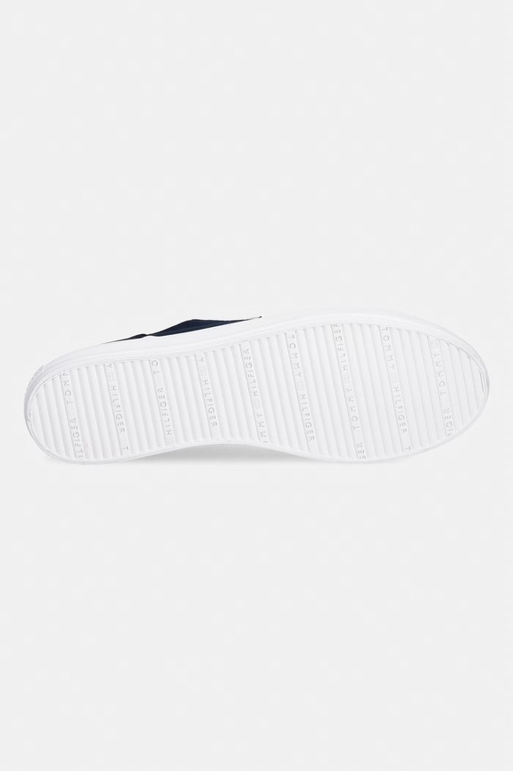 Tommy Hilfiger TH FOXING SNEAKER CANVAS ženske superge FW0FW09170 mornarsko modra