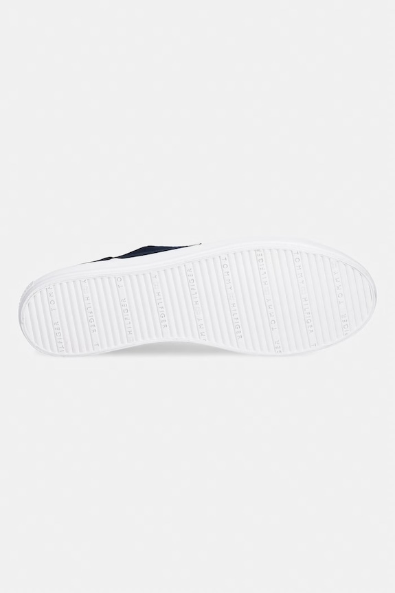 Tommy Hilfiger TH FOXING SNEAKER CANVAS ženske superge FW0FW09170 mornarsko modra