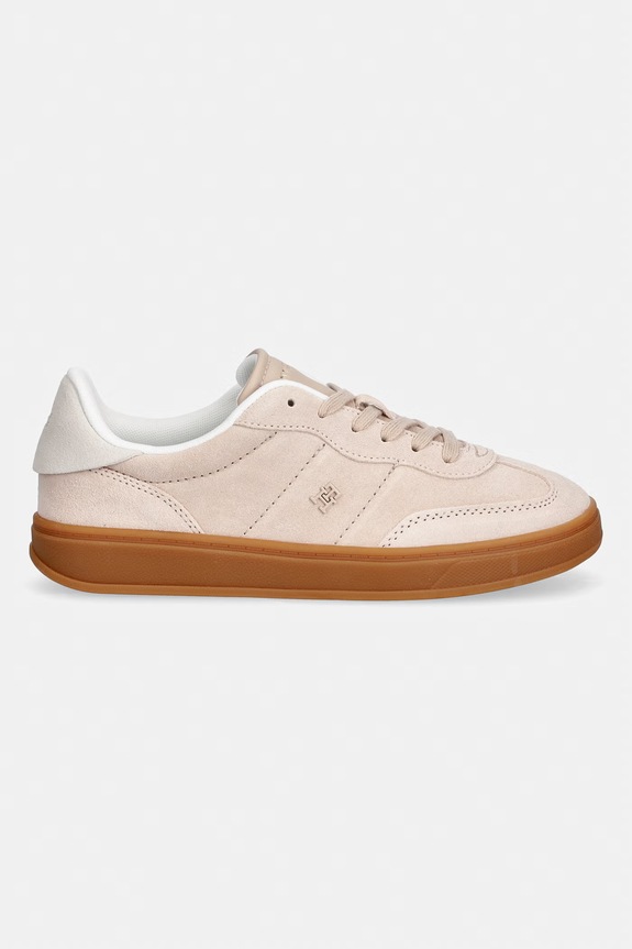 Tommy Hilfiger TH HERITAGE MONOGRAM SNEAKER sneakers da donna in scamoscio FW0FW09180 beige SS26