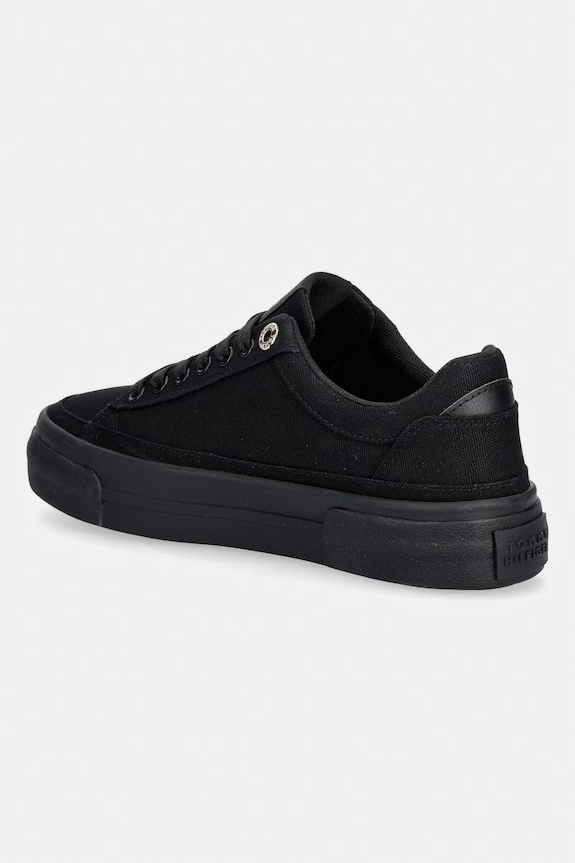 Obuwie Tommy Hilfiger TH FOXING PLATFORM CANVAS tenisówki damskie FW0FW09480 czarny