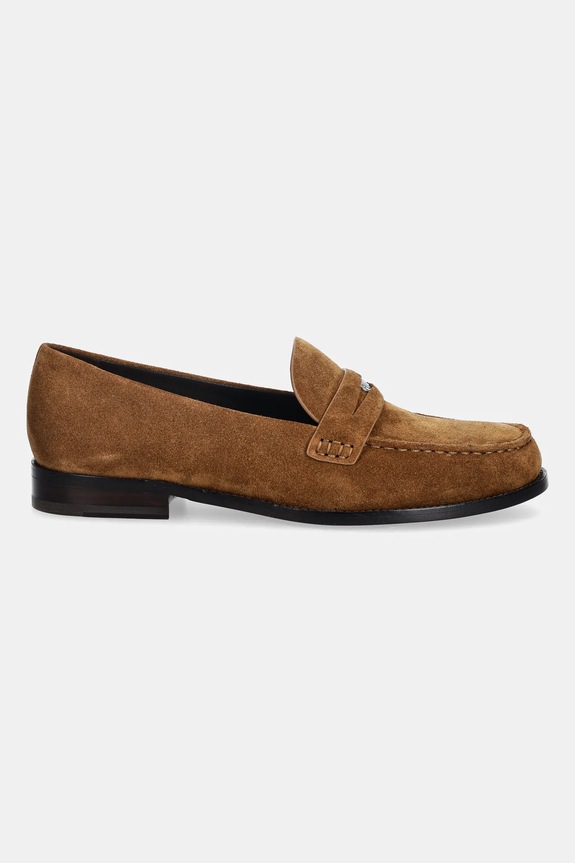 Semišové mokasíny Tory Burch Classic Penny Loafer 178119.200 hnedá SS26