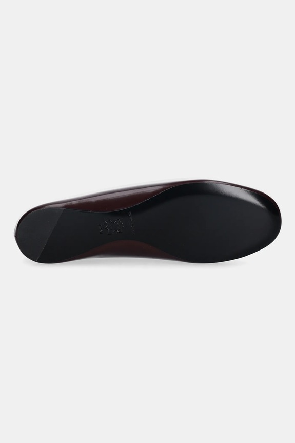 Tory Burch baleriny skórzane Reva Ballet 178957.600 bordowy
