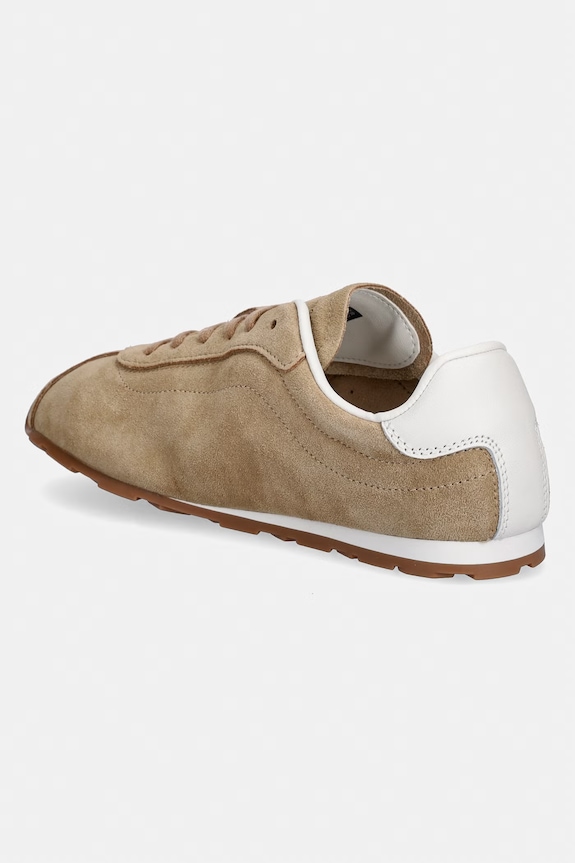 Scarpe Tommy Hilfiger TH BELLA LOW RUNNER SUEDE sneakers da donna in scamoscio FW0FW09189 beige