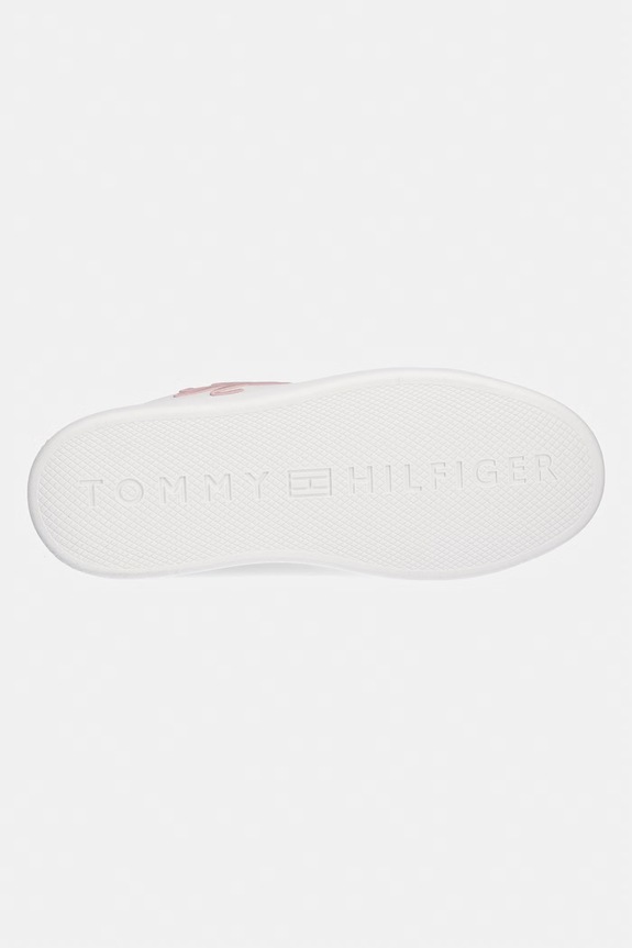 Tommy Hilfiger TH ICON COURT SCRIPT sneakersy damskie skórzane FW0FW09363 biały