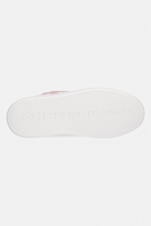Tommy Hilfiger TH ICON COURT SCRIPT sneakersy damskie skórzane FW0FW09363 biały
