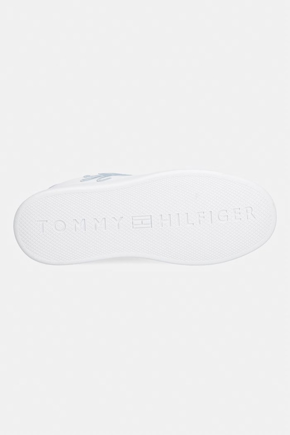 Tommy Hilfiger TH ICON COURT SCRIPT sneakersy damskie skórzane FW0FW09363 biały